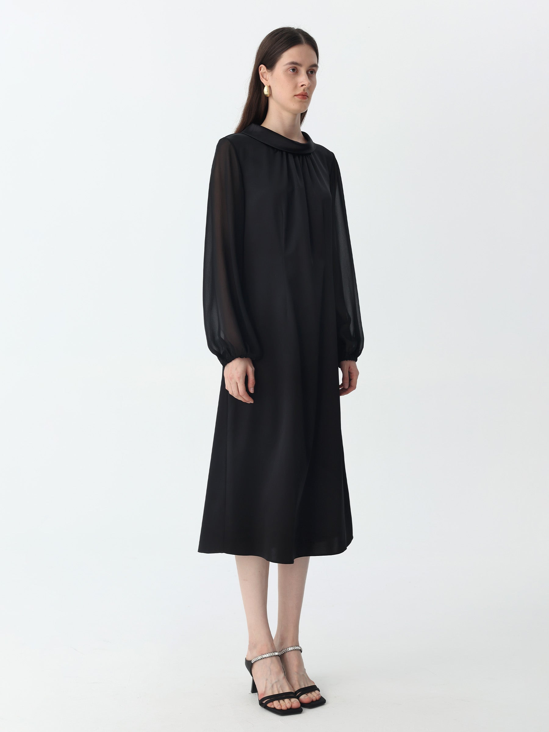 Women's Silk Dress Long Sleeve