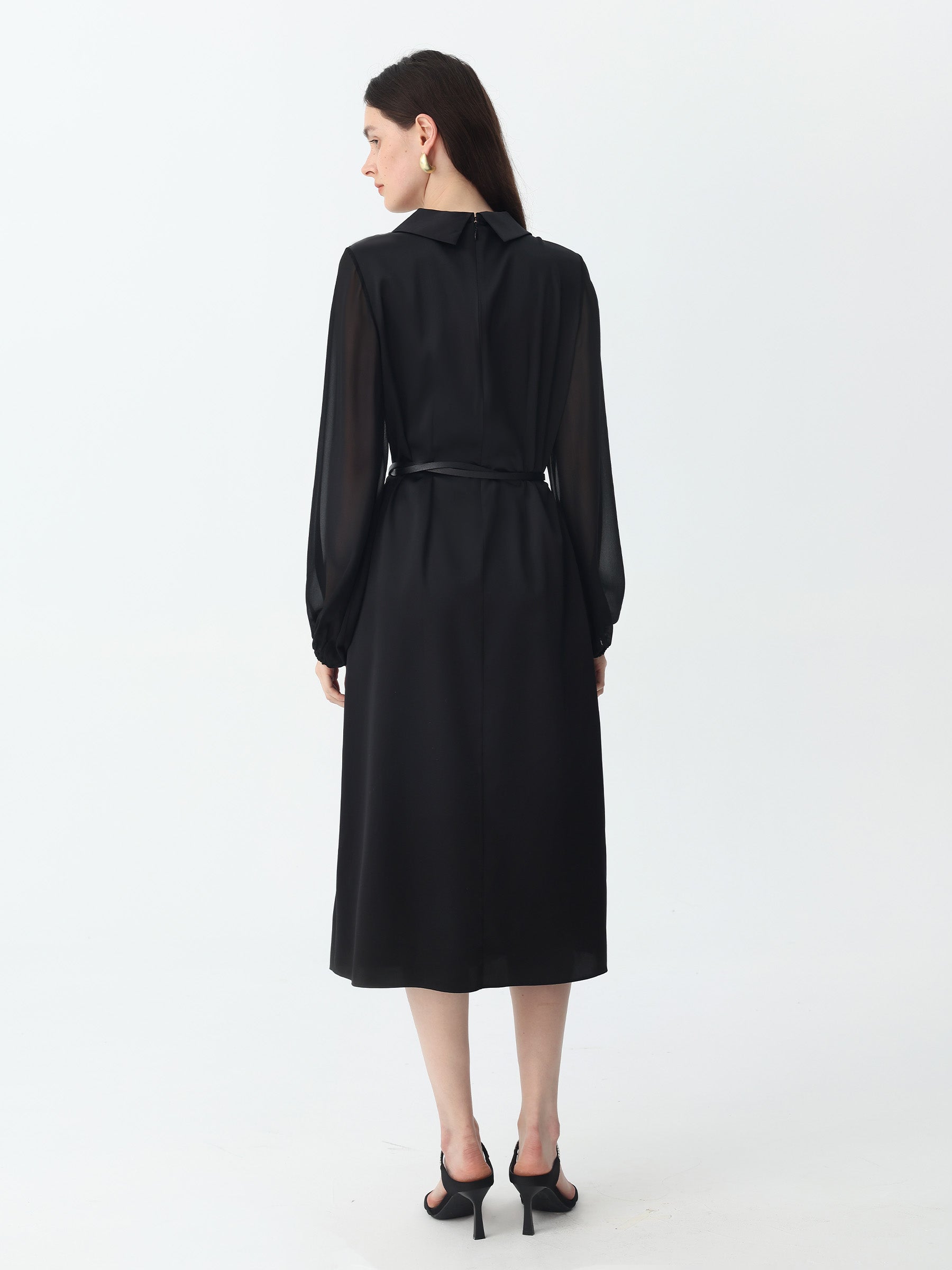 Women's Silk Dress Long Sleeve