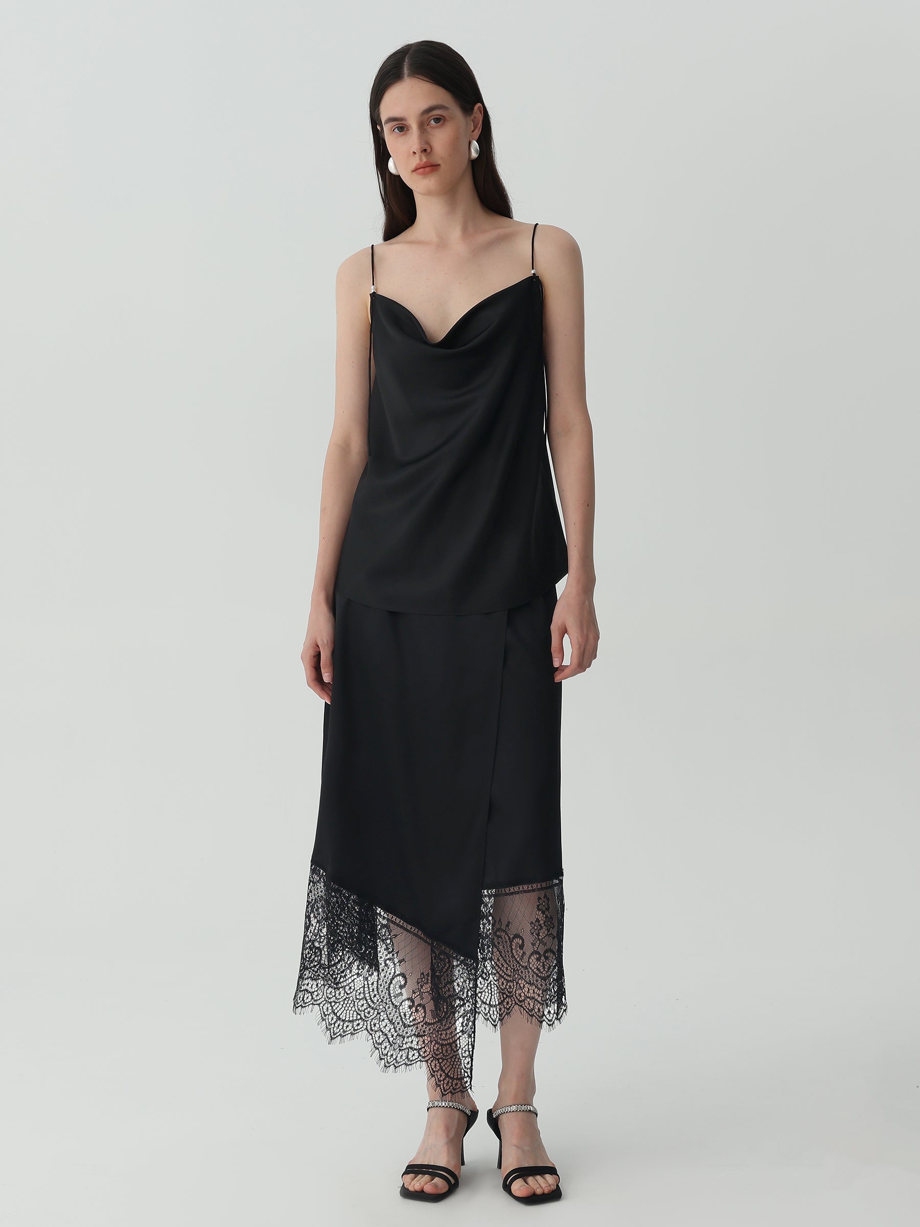 Adjustable Cami Midi Dress #color_Black