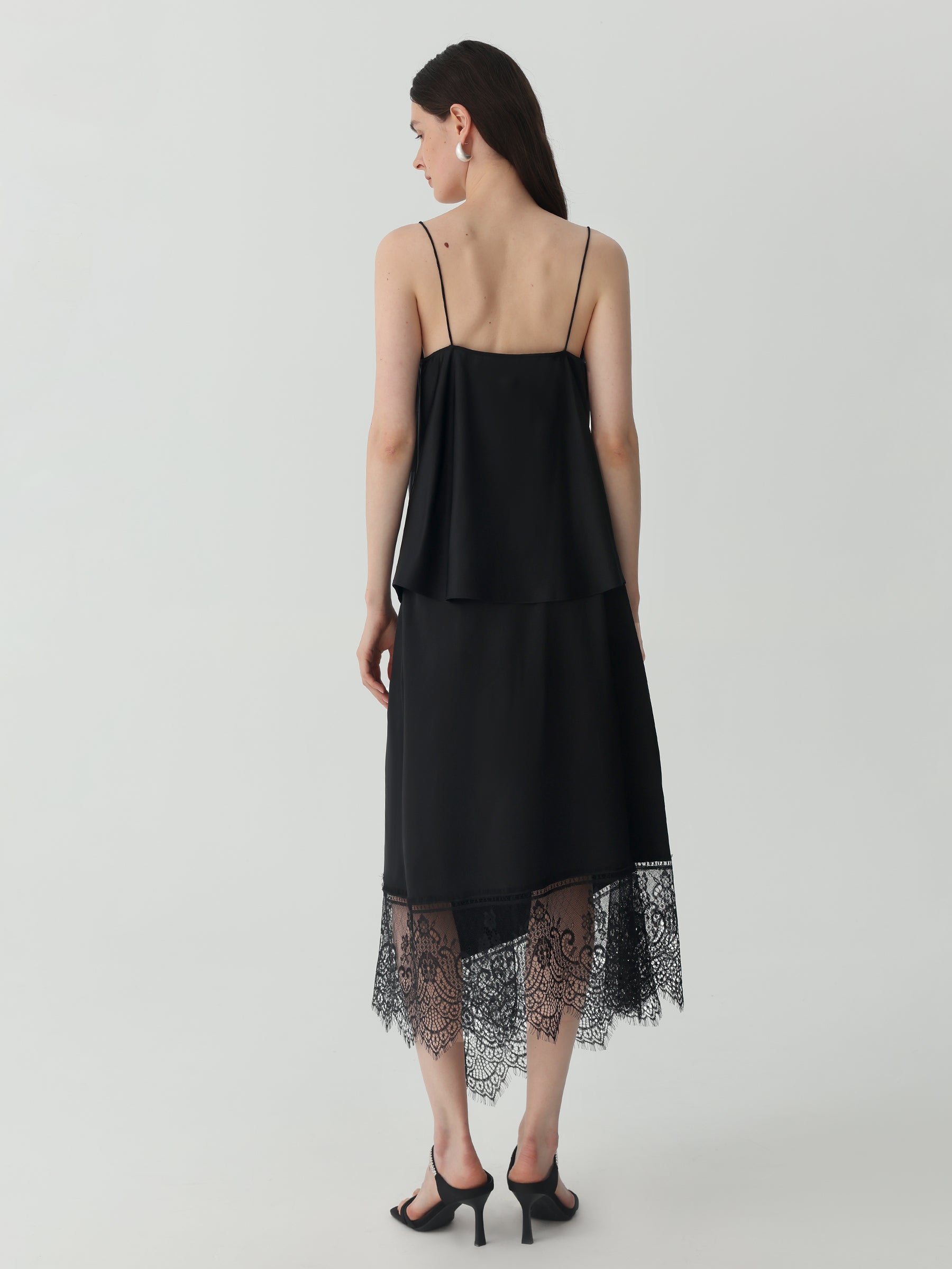 Adjustable Cami Midi Dress #color_Black
