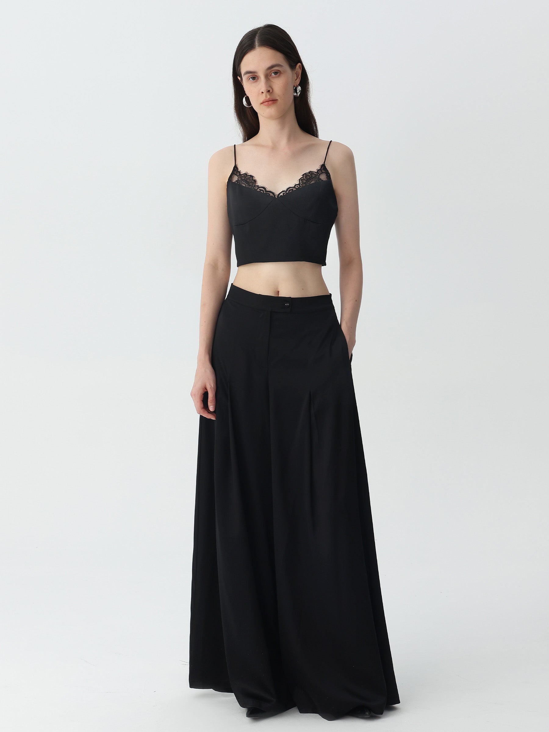 Women's Lace Camisole Crop Top