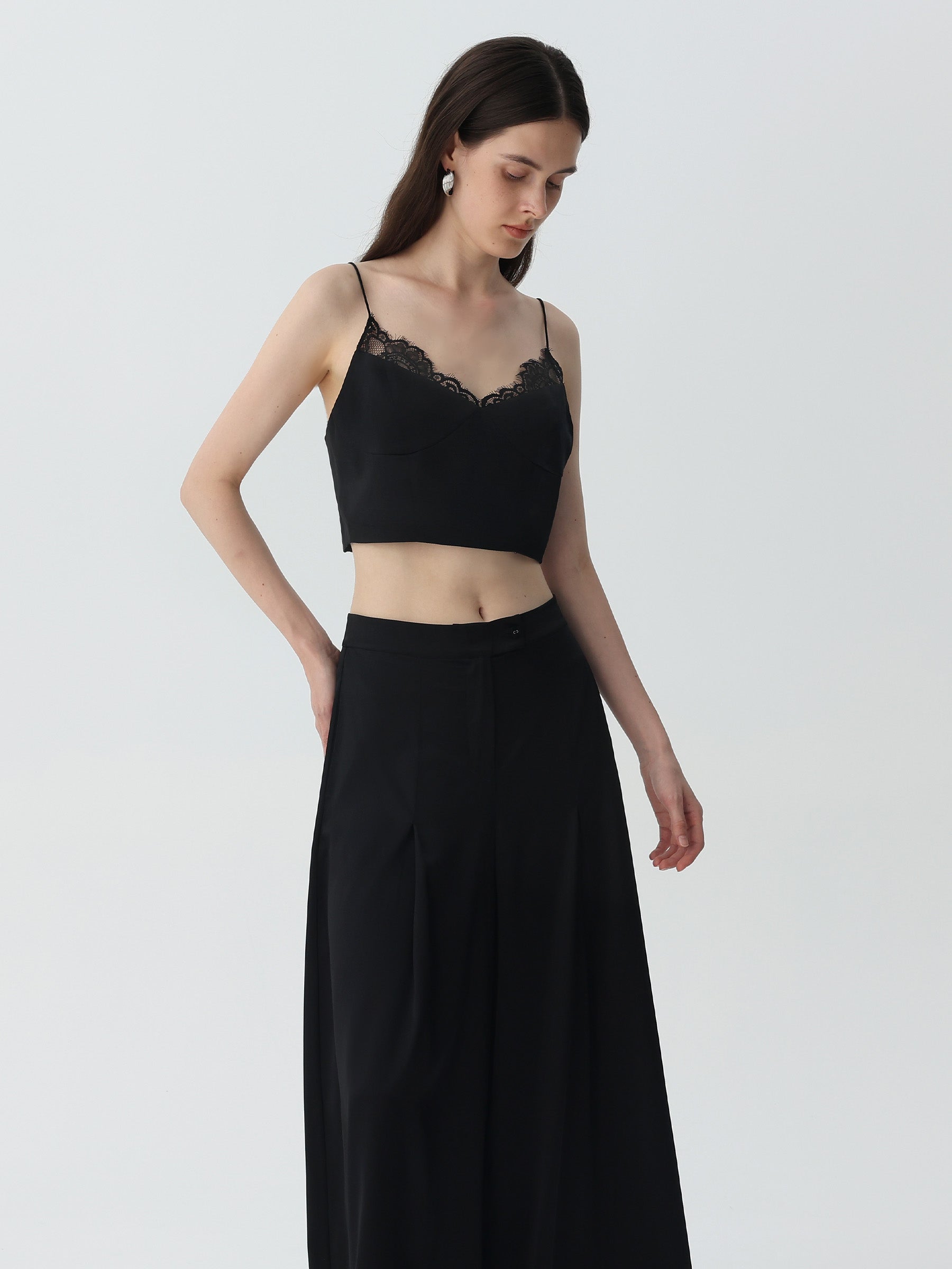 Women's Lace Camisole Crop Top