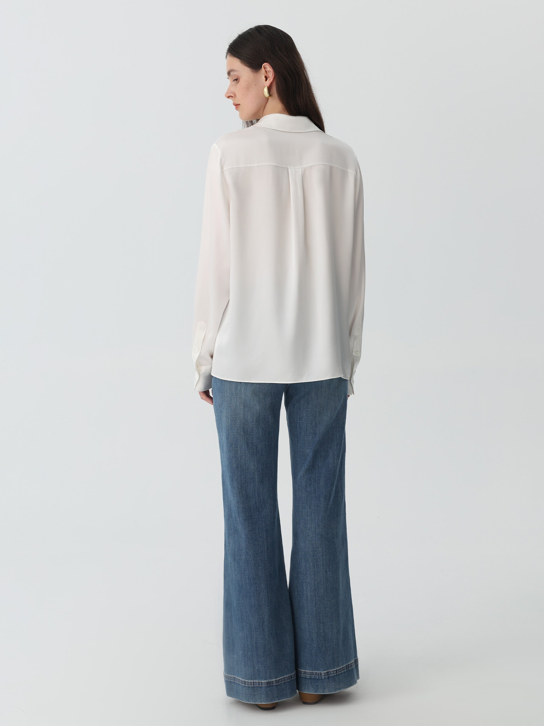 Hyaluronic-Infused Silk Shirt #color_White