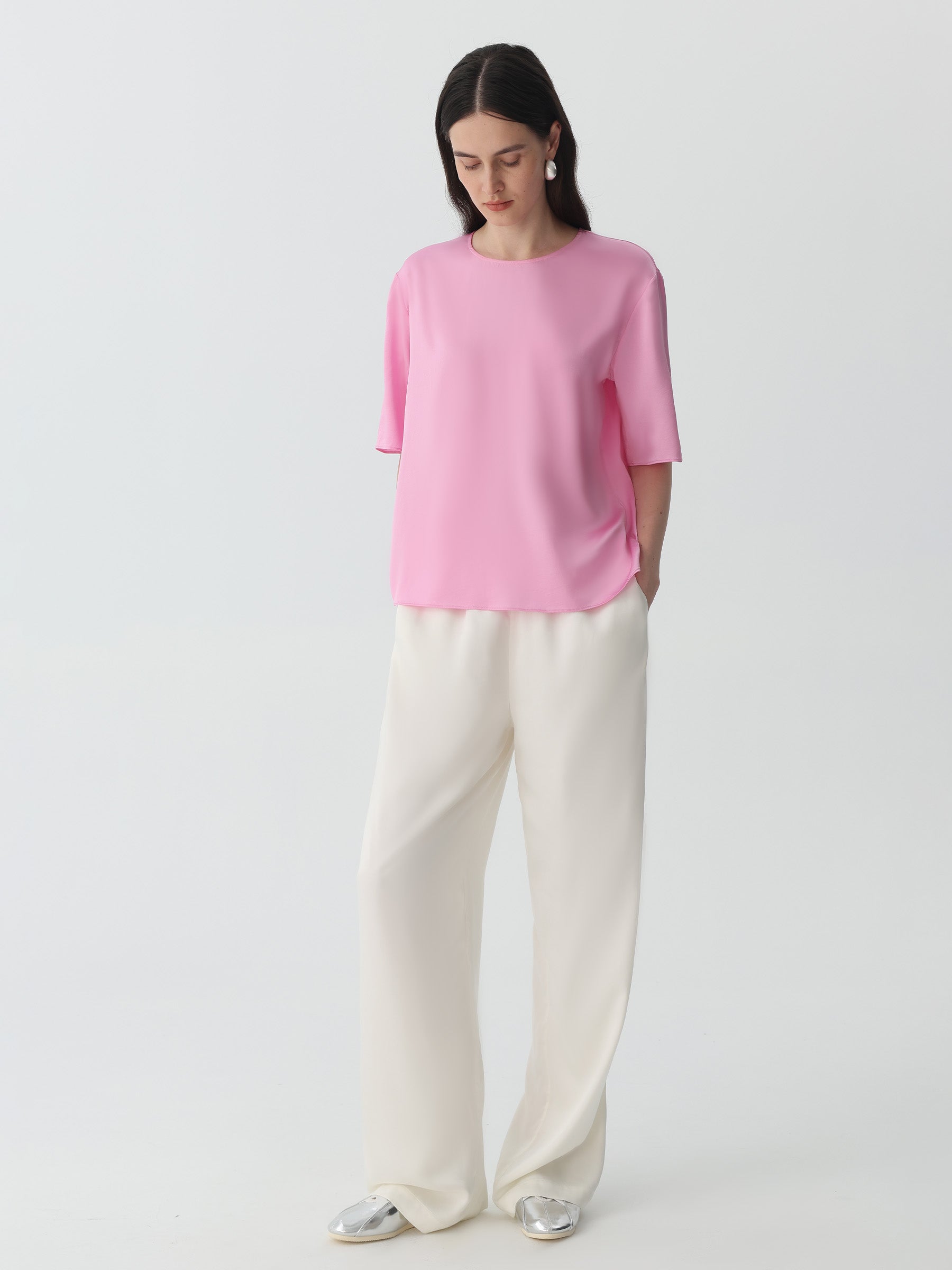 Women's Tencel Wide Leg Trousers