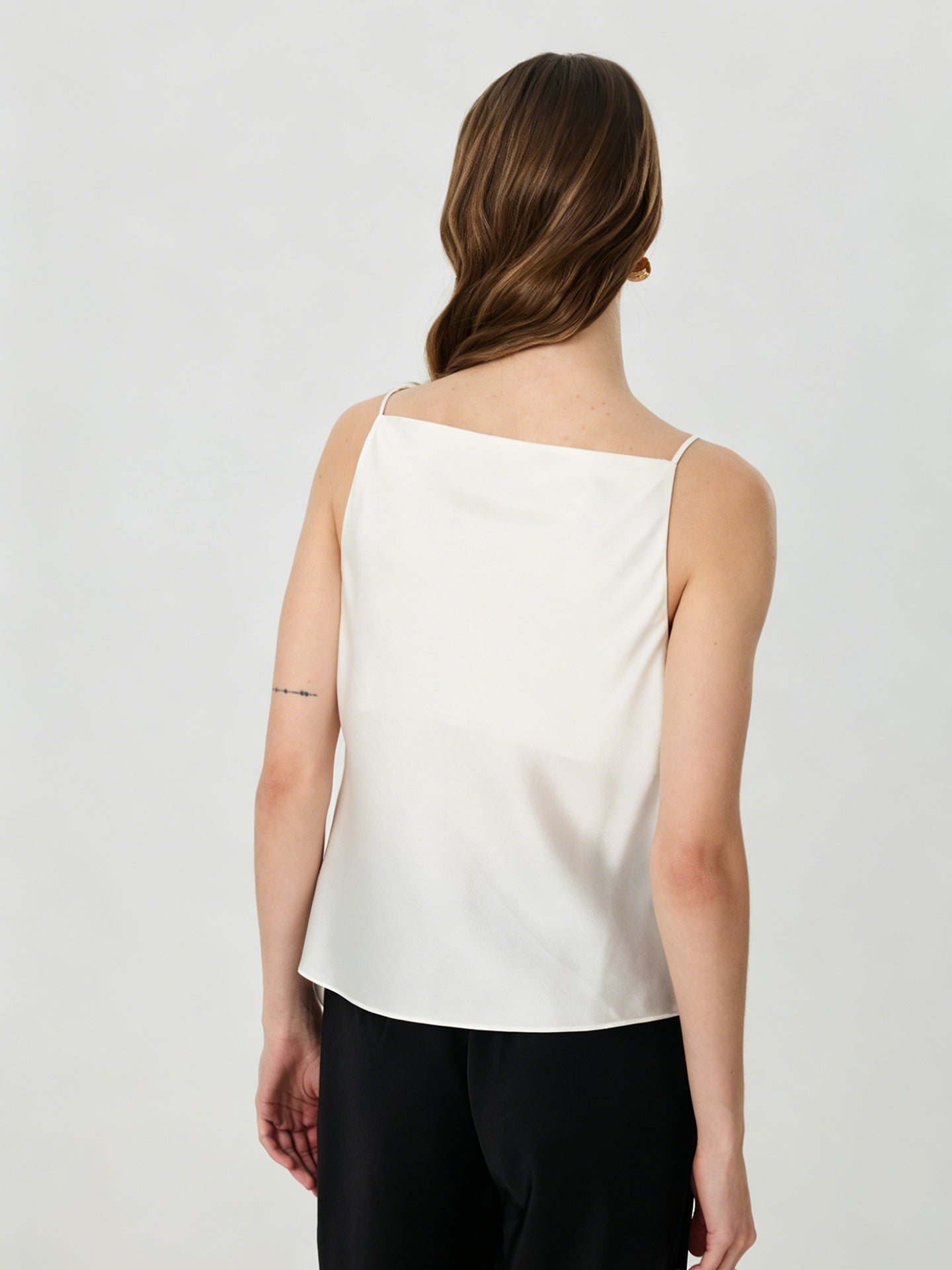 Silk Asymmetric Camisole Top