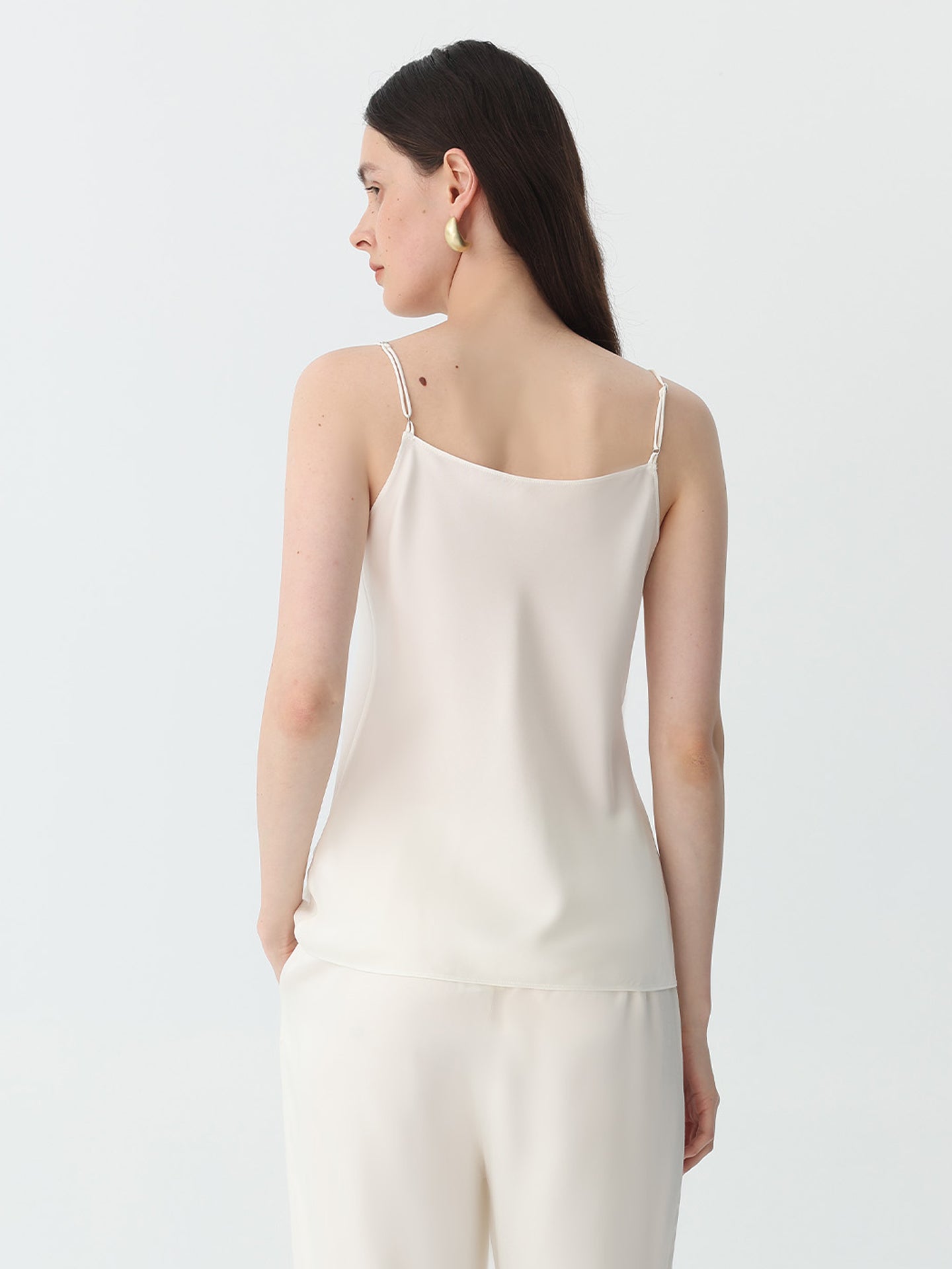 Womens Silk Camisole #color_White