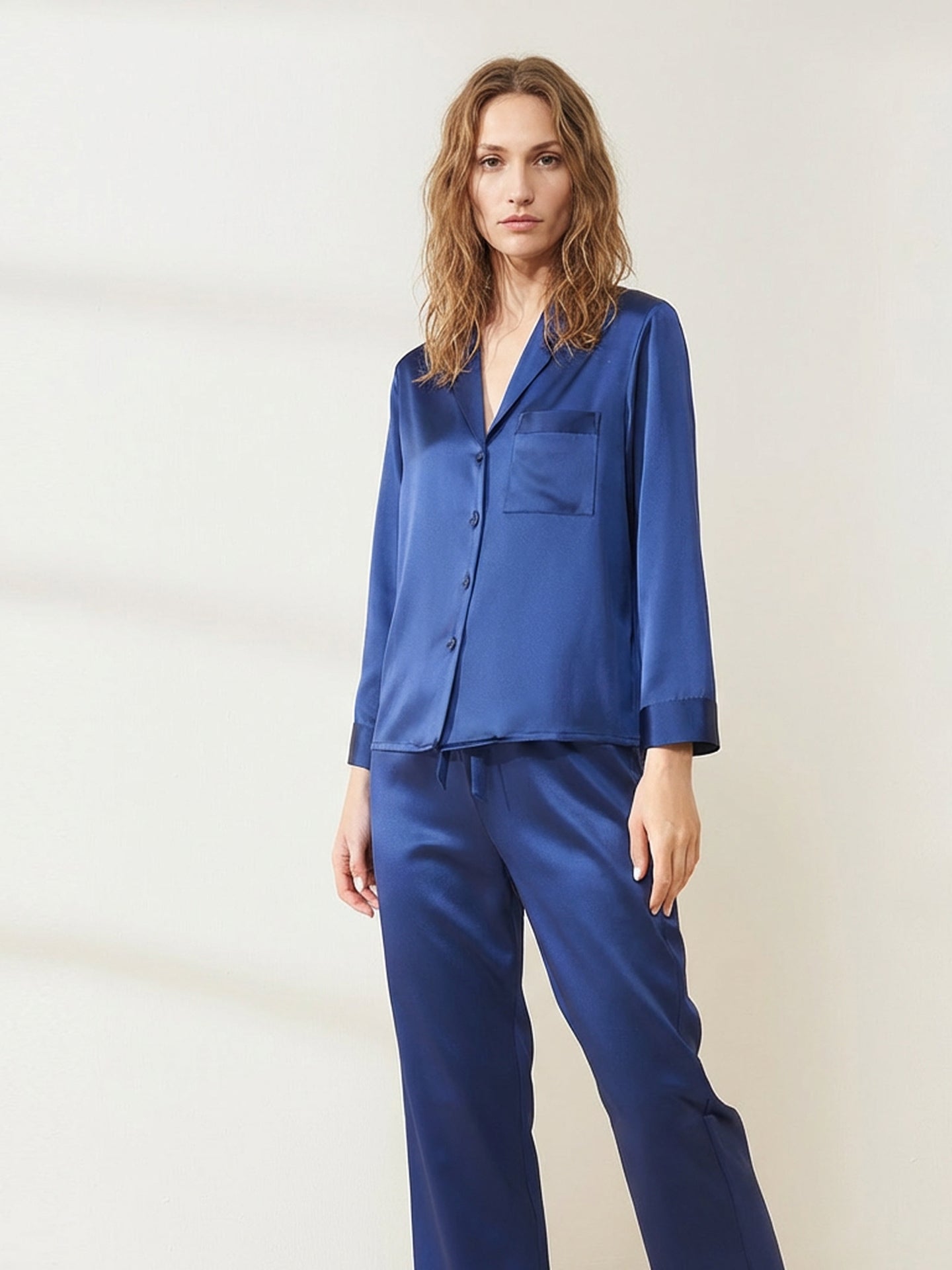The Ultimate Silk Sleep Set#color_Navy