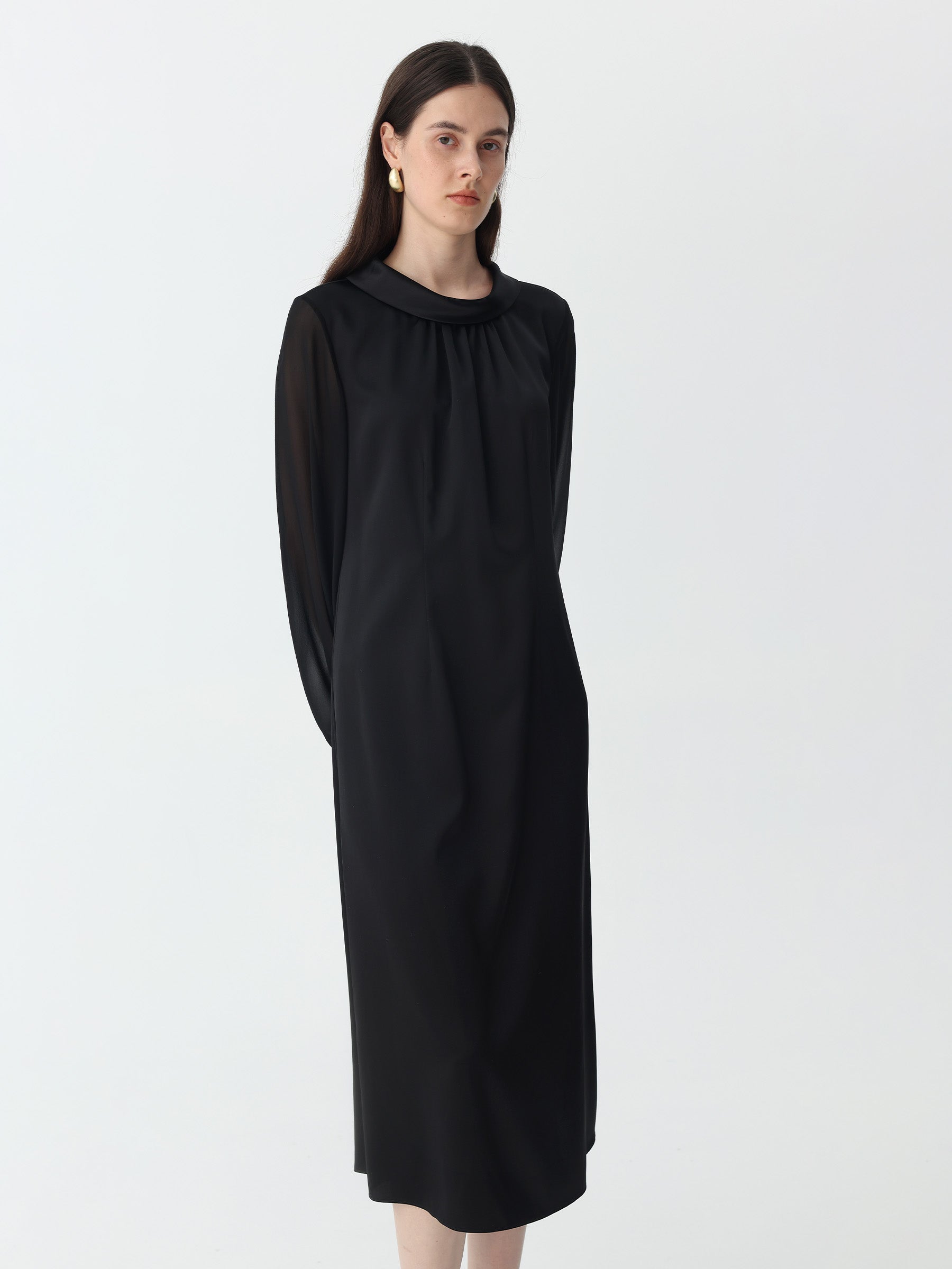 Women's Silk Dress Long Sleeve