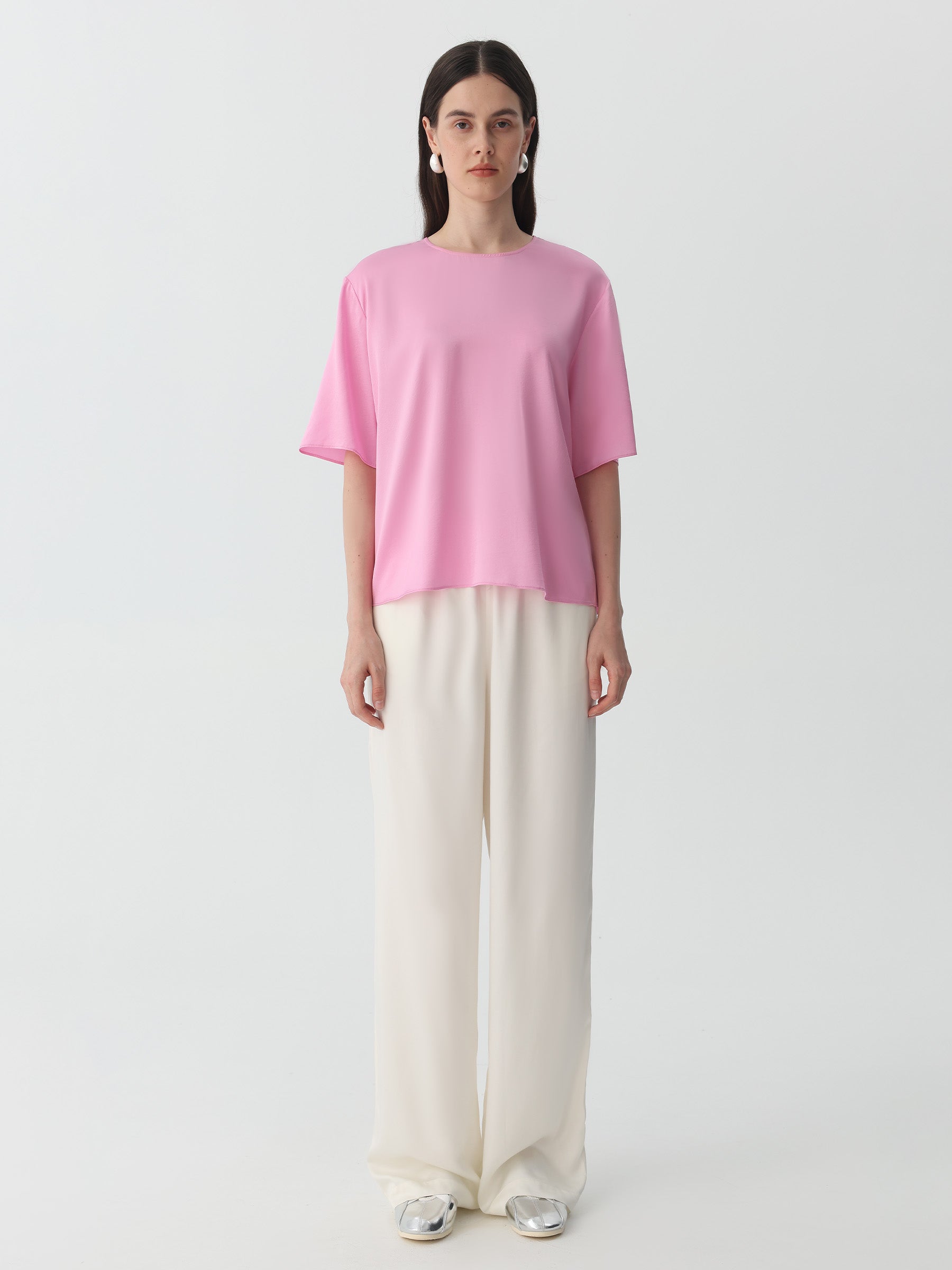 Women's Tencel Wide Leg Trousers