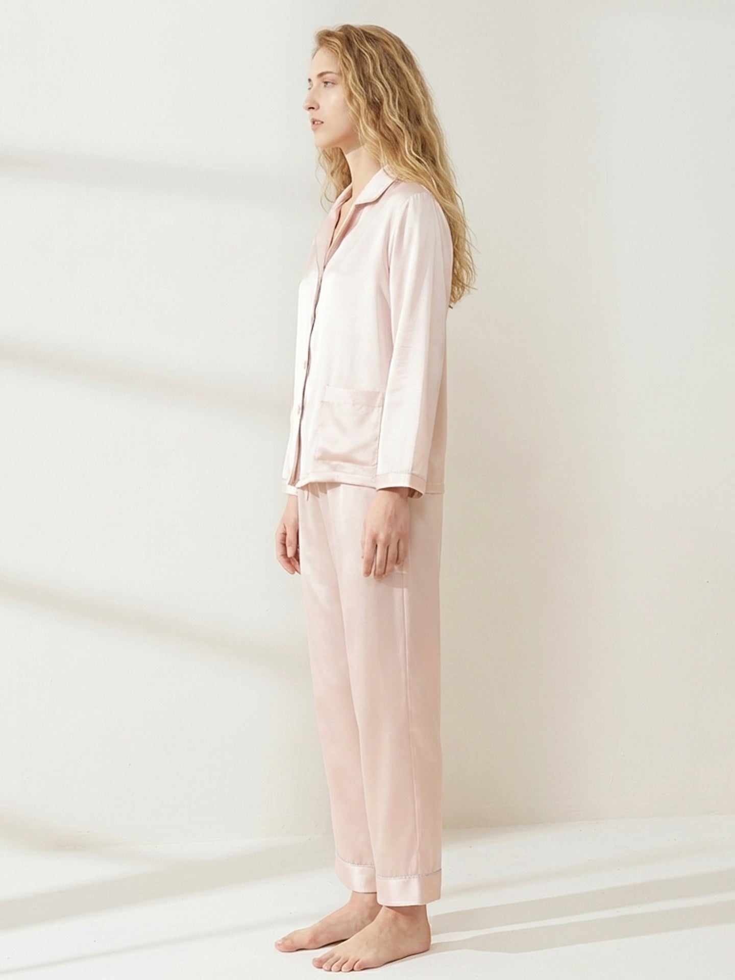 Ultimate 22 Momme Silk Pajamas#color_Blush Pink