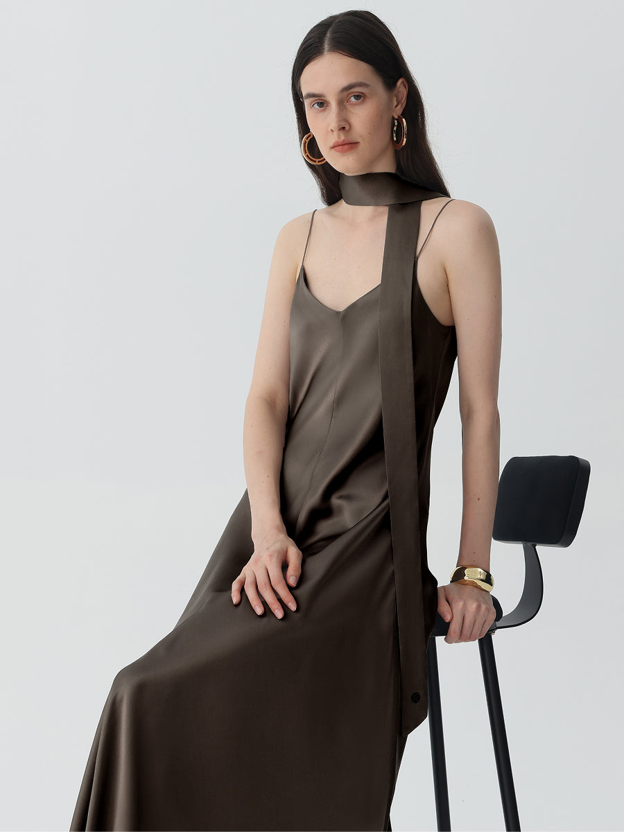 bow back long dress Fifth Avenue Bow Back Maxi Dress Baby Pink main image 0