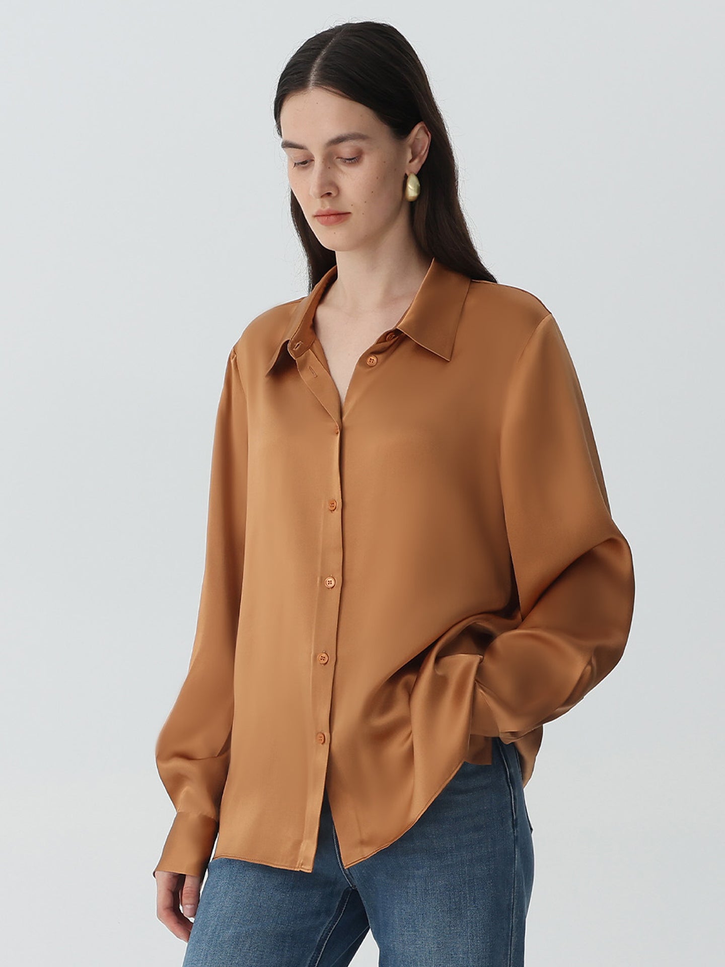 Classic Silk Shirt | Button-Down | 100% Mulberry Silk