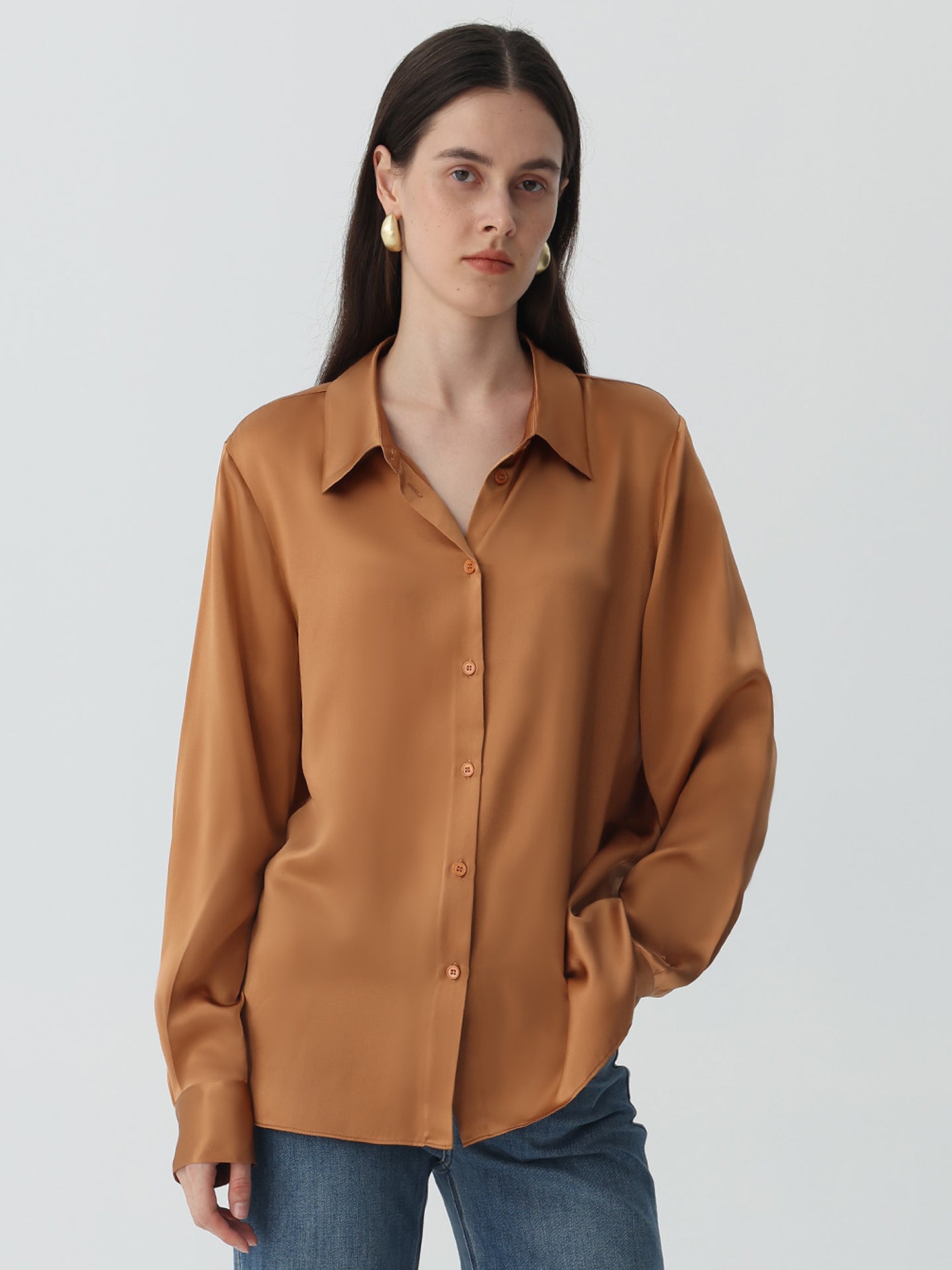 Classic Silk Shirt | Button-Down | 100% Mulberry Silk